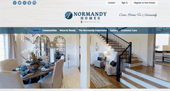 Desktop Screenshot of normandyhomes.com