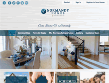 Tablet Screenshot of normandyhomes.com